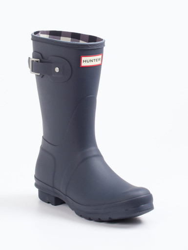 Hunter – Gummistiefel aus Synthetik in Dunkelblau