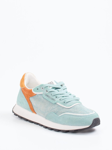 Candice Cooper – Sneaker aus Veloursleder hellblau