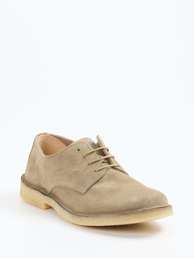 Astorflex – Derby-Schuhe aus Veloursleder sandbeige