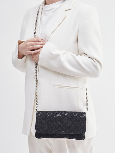 Konstantin Starke – Clutch aus Spitze in Schwarz