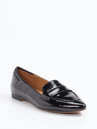 Di Lauro – Loafer aus Lackleder schwarz glänzend