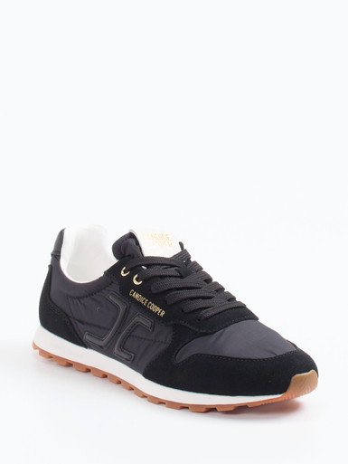 Candice Cooper – Sneaker aus Veloursleder und Nylon schwarz