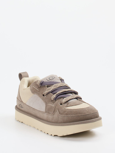 UGG – Sneaker aus Veloursleder und Mesh in Taupe