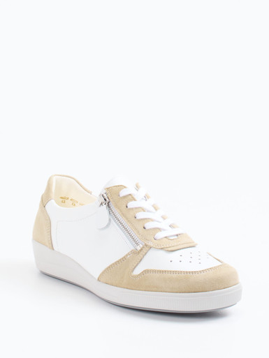 Christian Dietz – Komfort-Sneaker aus Velourleder Weiß