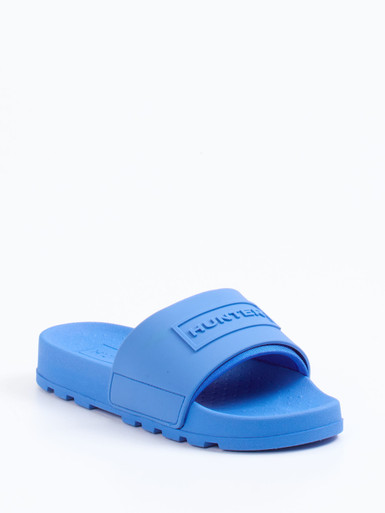 Hunter – Badepantolette aus Synthetik in Blau