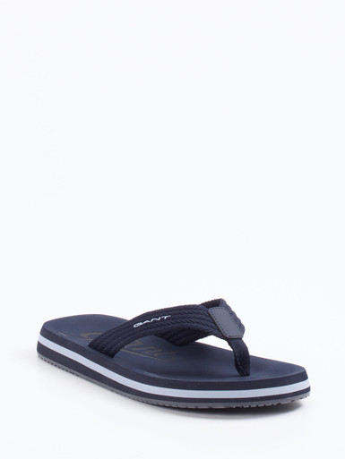 Gant – Zehentrenner aus Textil in Marineblau