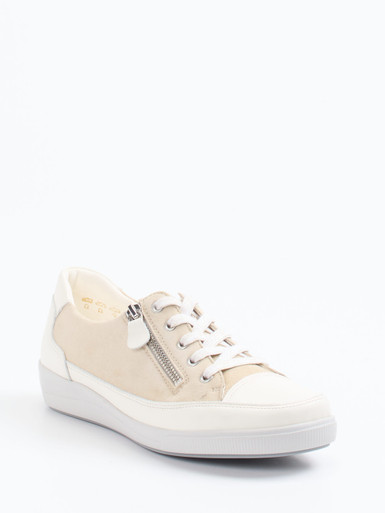 Christian Dietz – Komfort-Sneaker aus Veloursleder Beige