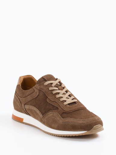 Daniel Kenneth – Retro-Sneaker aus Veloursleder Braun