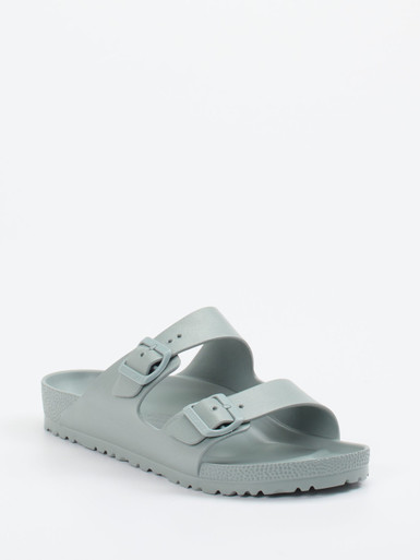 Birkenstock – Zweiriemer-Sandale aus EVA-Kunststoff salbeigrün