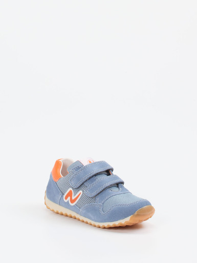Naturino – Klett-Sneaker aus Veloursleder jeansblau