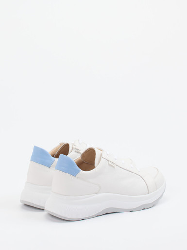 Finn Comfort – Komfort-Sneaker aus Kalbleder Offwhite