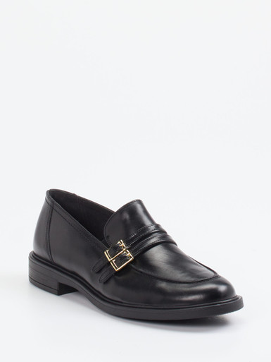 Paul Green – Loafer aus Kalbleder Schwarz