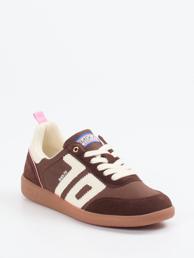 Back 70 – Sneaker aus Veloursleder und Textil braun