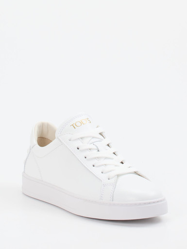 Tod's – Sneaker aus Kalbleder in Weiß