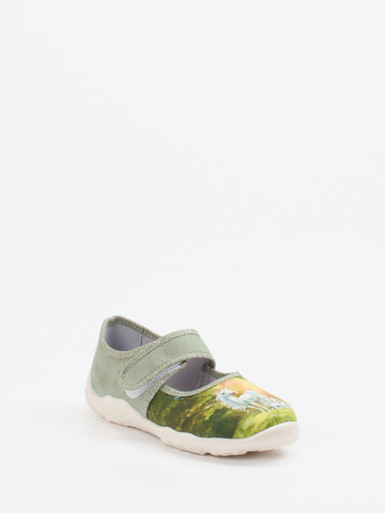 Superfit – Hausschuh aus Textil in Salbeigrün