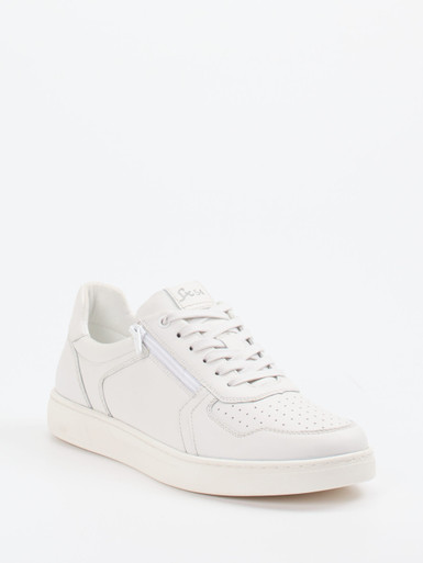 Sioux – Sneaker aus Glattleder Offwhite