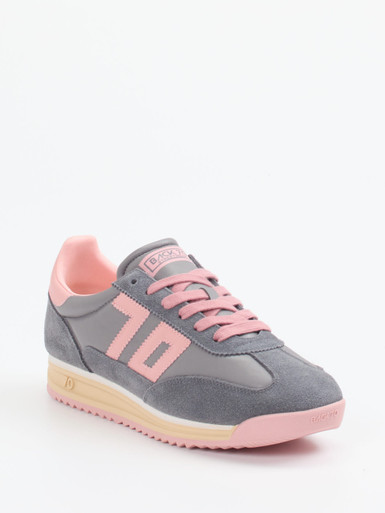 Back 70 – Retro-Sneaker aus Veloursleder in Grau