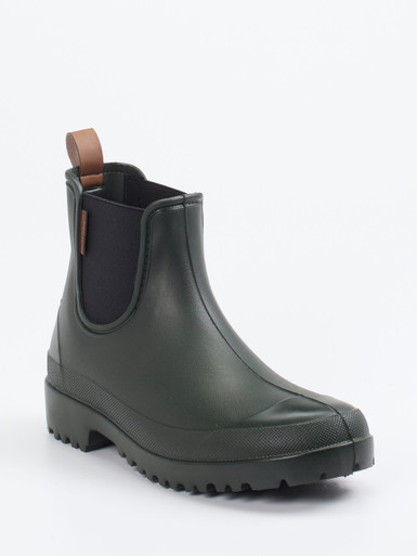 Fischer – Gummiboots aus Synthetik in Dunkelgrün