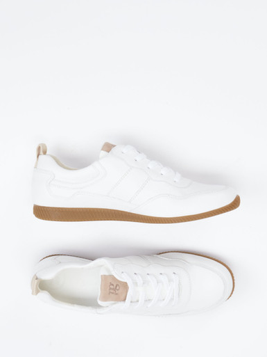 Paul Green – Sneaker aus Kalbleder Weiß