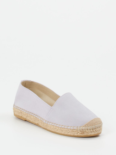 Andrea Puccini – Espadrilles aus Veloursleder Hellflieder