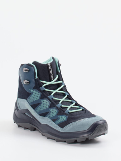 Lowa – Wanderschuh aus Veloursleder und Mesh blau