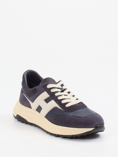 Hogan – Sneaker aus Veloursleder in Dunkelblau