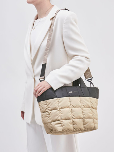 VeeCollective Berlin – Shopper aus Ripstop-Nylon Beige