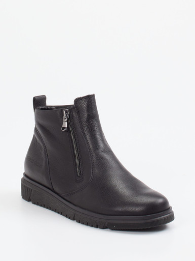 Waldläufer – Stiefeletten aus Kalbleder schwarz