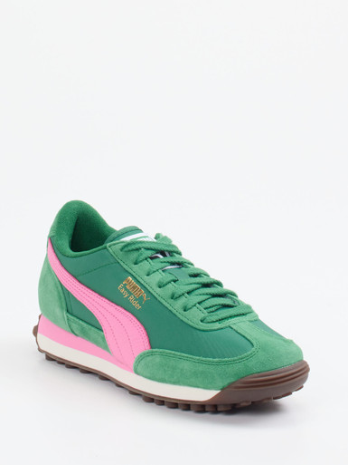 Puma – Retro-Sneaker aus Textil und Veloursleder grün