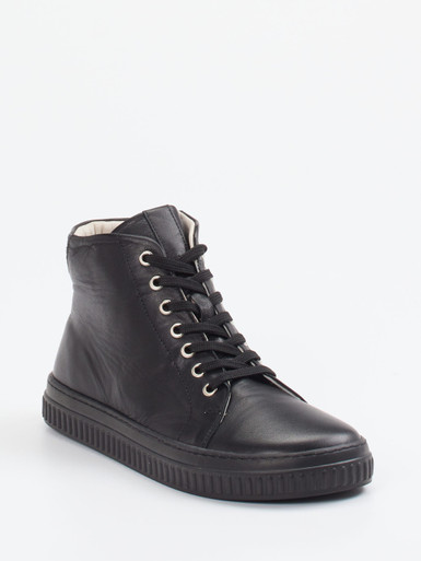 Andrea Conti – Schnürstiefelette aus Kalbleder schwarz