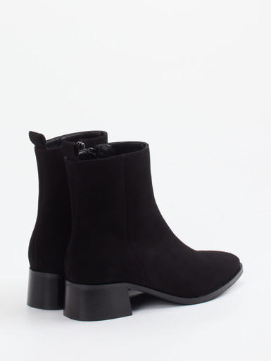 Andrea Puccini – Ankle Boots aus Veloursleder schwarz