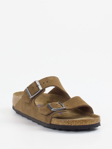 Birkenstock – Zwei-Riemen-Pantolette aus Veloursleder