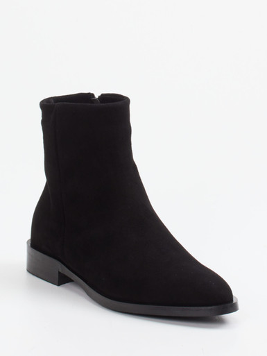 Andrea Puccini – Stiefeletten aus Veloursleder schwarz