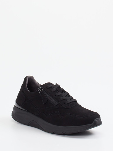 Gabor Comfort – Sneaker aus Nubukleder Schwarz