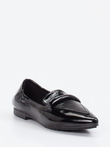 Andrea Puccini – Loafer aus Lackleder schwarz