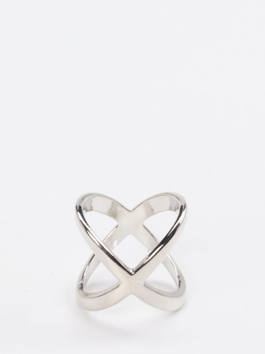 Lua Accessories – Ring aus Metall silberfarben