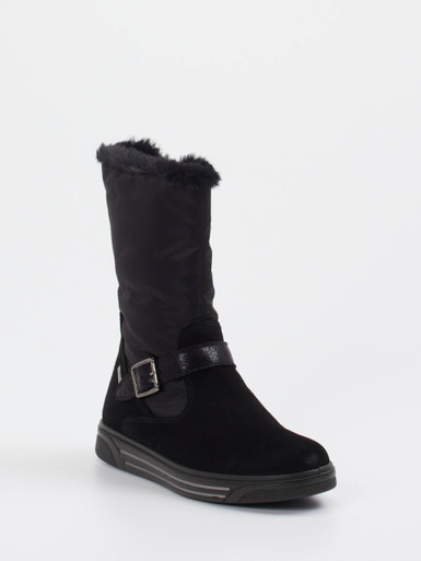 Primigi – Kinder-Winterstiefel aus Veloursleder schwarz