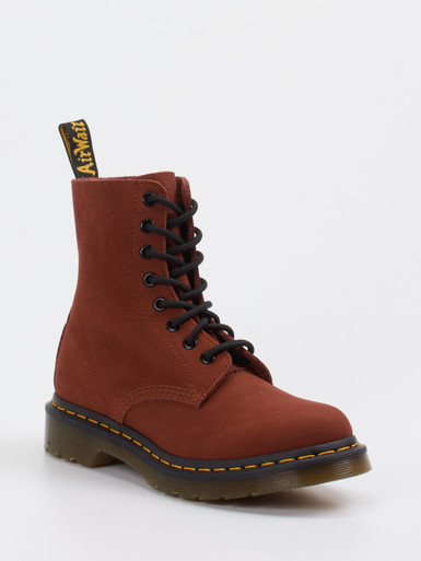 Dr. Martens – Schnürboots aus Kalbleder rostbraun