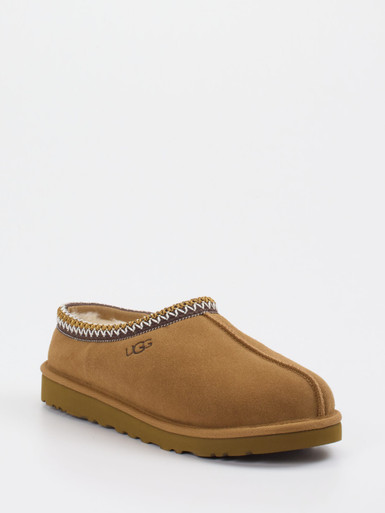 UGG – Hausschuh-Slipper aus Veloursleder cognacbraun