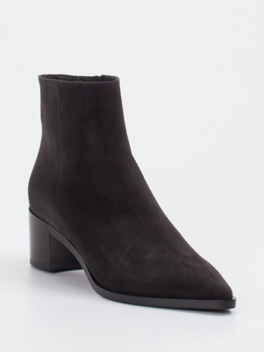 Truman's – Ankle Boots aus Veloursleder anthrazit