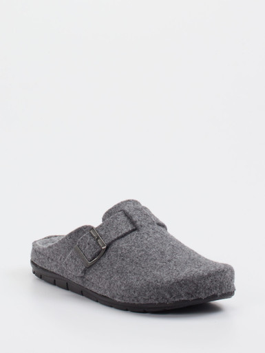 Rohde – Hausschuh-Clog aus Filz in Grau