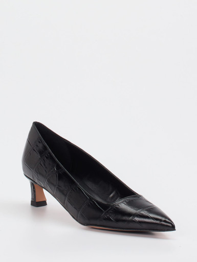 Konstantin Starke – Pumps aus geprägtem Leder Schwarz