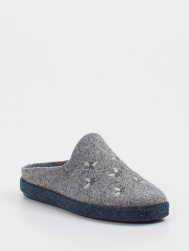 Josef Seibel Relax – Filzpantoffeln aus Filz grau