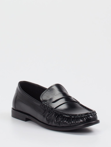 Marc O'Polo – Loafer aus Hochglanzleder schwarz