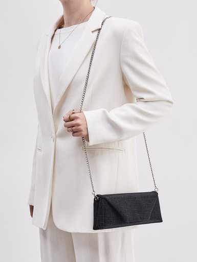 Konstantin Starke – Clutch aus Textil schwarz