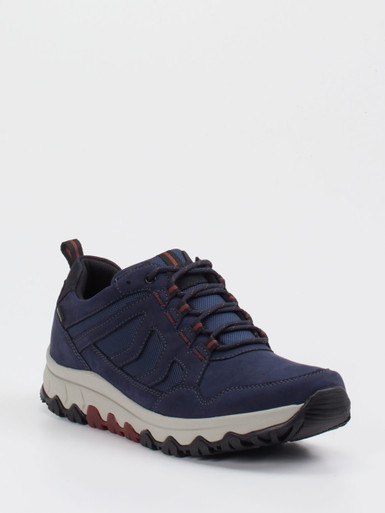 rollingsoft – Outdoor-Sneaker aus Nubukleder marineblau