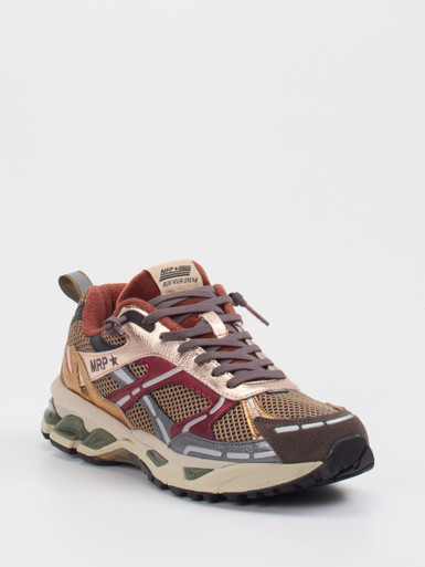 MRP – Chunky Sneaker aus Metallic-Mesh braun