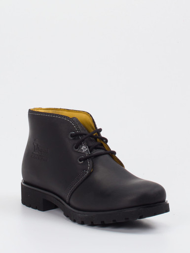 Panama Jack – Schnürboots aus Fettleder schwarz