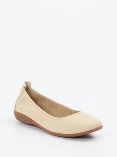 Josef Seibel – Ballerinas aus Kalbleder in Beige