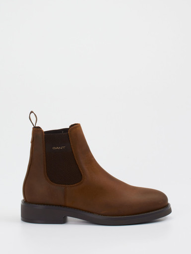 Gant – Chelsea Boots aus Kalbleder in Braun